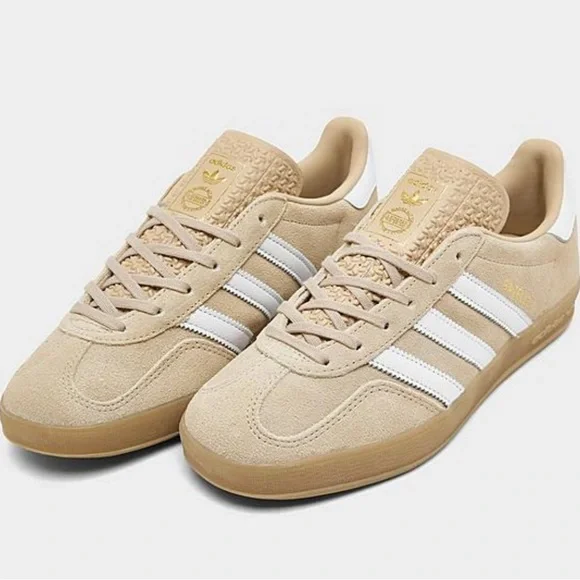 adidas gazelle silver green womens ADIDAS Gazelle Indoor Pro beige JS0667